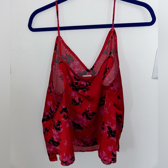 Cherry red floral patterned tank - Picture 2 of 3